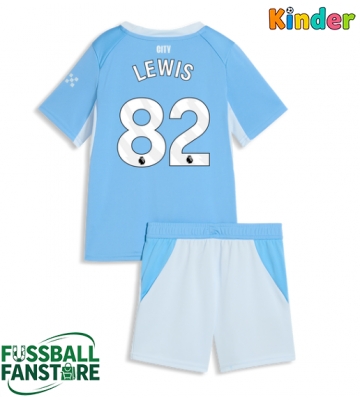 Manchester City Rico Lewis #82 Replik Heimtrikot Kinder 2026-27 Kurzarm (+ Kurze Hosen)